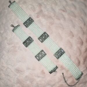 Vintage 1991 matching choker and bracelet set